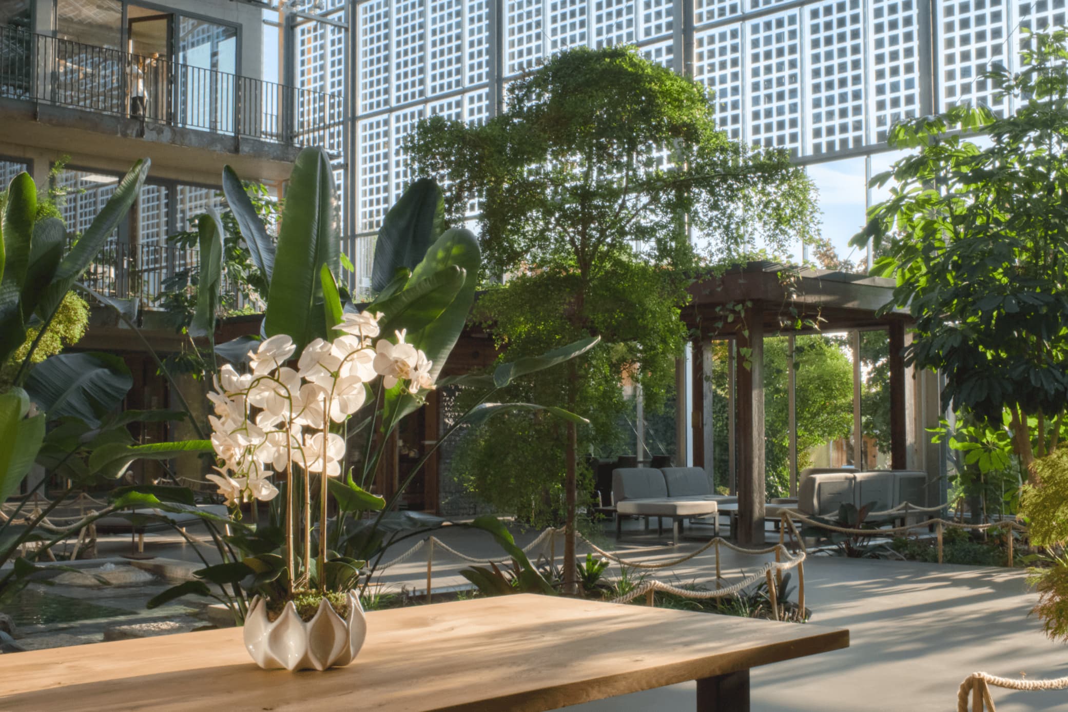 Detail of the Innergarden greenhouse interior